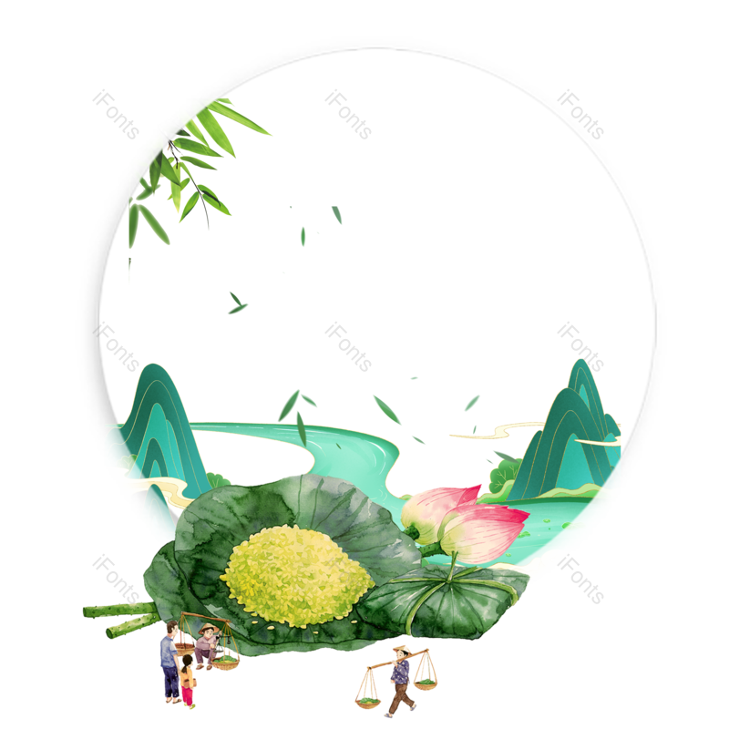 边框图片,端午元素,装饰元素PNG,边框元素免抠素材